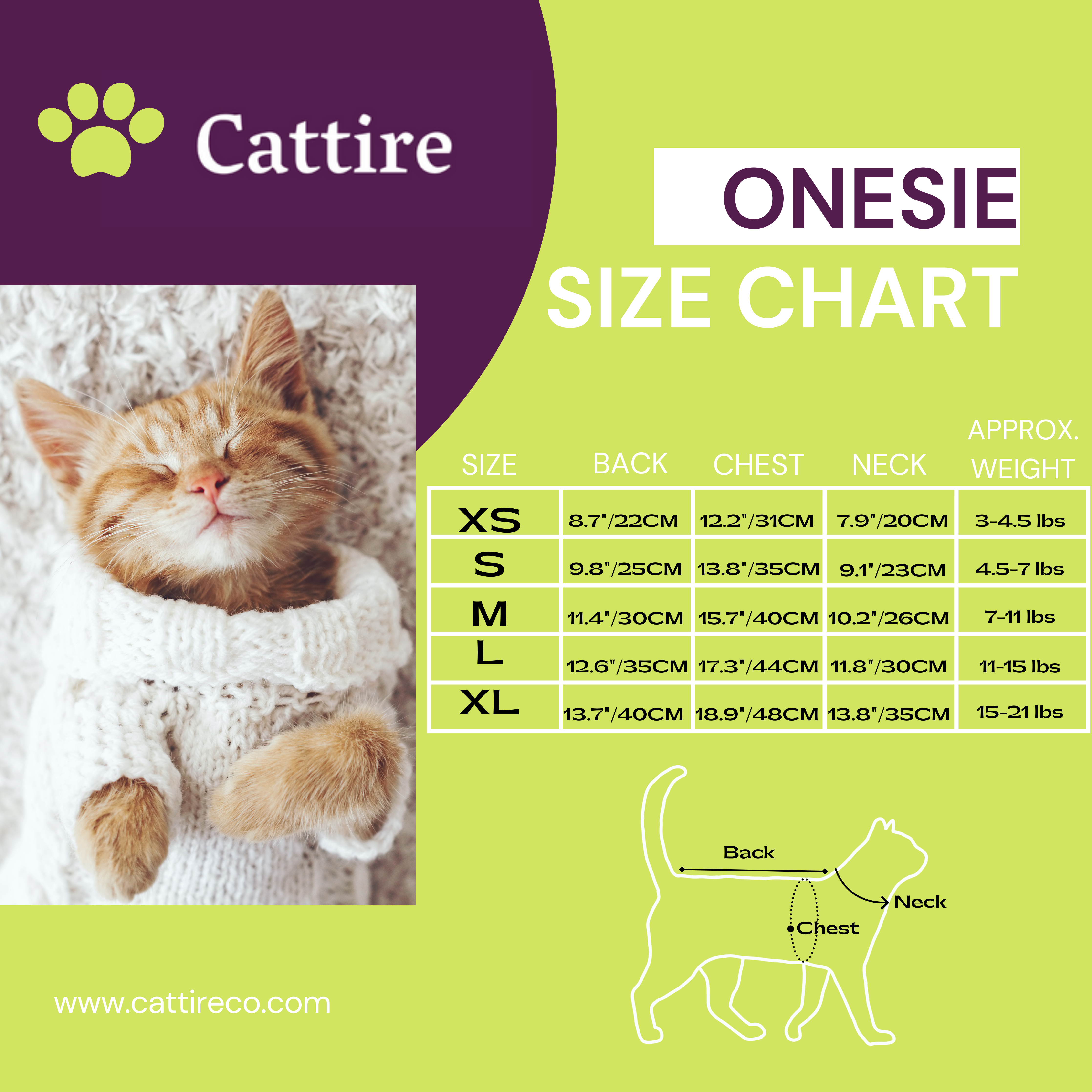 Safari Cat: Anti-Shed Cat Onesie