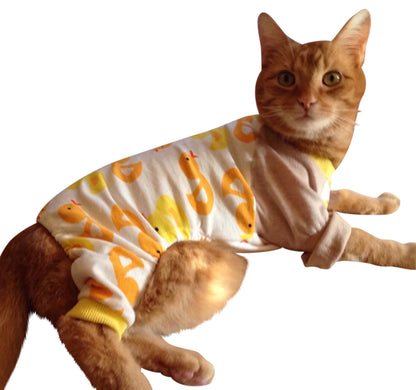 Quacky Cat: Anti-Shed Cat Onesie